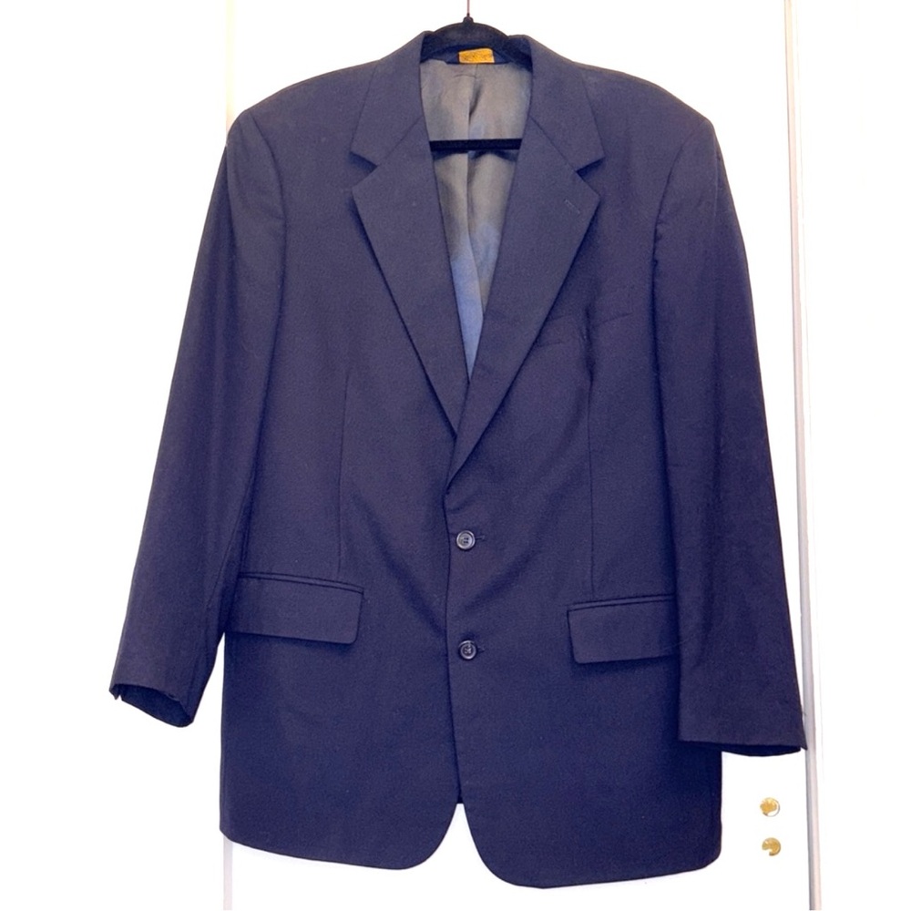 Brooks Brother Blue Long Sleeves Two Button Front Men's Blazer‎ Jacket Size 42R